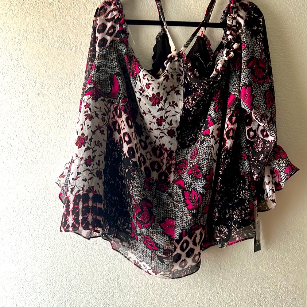 I.N.C blouse plus size color Nomad mix size 3X